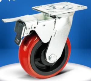 China heavy duty casters with brakes factory