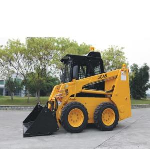 China 700KG Rated Load JC45 Mini Skid Steer Loader 37kw Wheel Loader With 0.4M3 Bucket Capacity factory