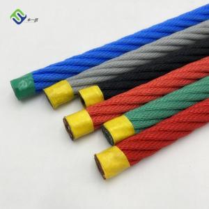 6 Strand Playground Combination Rope Polyester Reinforced For Amusement Park