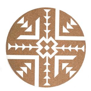 China DIY Personalized Round Cork Placemats Trivets Antiskid Good Resilience factory