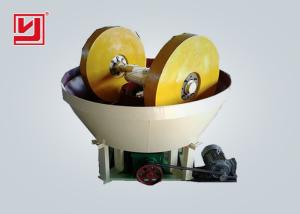 China Vertical Ore Dressing Equipment Wet Pan Mill 1t/H Gold Grinding Mill factory