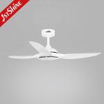 Smart Remote Control Ceiling Fan 52 Inches White Plastic Blades for Smart Modern