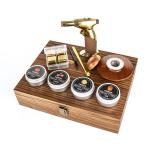 Hot Sale Modern Design Metal Whiskey Smoker Set with Disposable Wooden Cocktail