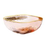 Transparent Square Phnom Penh Pink Glass Tableware