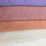 180-300gsm 100% Polyester Pleated Stretch Knitted Fabric Plain Crinkle Material