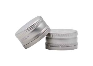 China 18mm 20mm Aluminum Tamper Evident Screw Cap Screw Thread Aluminum Pilfer Proof Cap factory