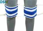 Blue Patient Restraint Straps , Hands / Feet Soft Limb Restraint Velcro Design