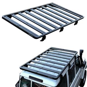 China Toyota Land Cruiser LC76 Roof Mount Aluminum Alloy Car Roof Rack 27.5kg Load Capacity factory