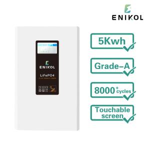 China 10KW 51.2V LiFePO4 Battery 200Ah 48V Solar Battery with Built in BMS factory