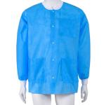 Cheap Disposable dental non-woven lab gown hospital long sleeve short coat for