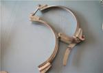 Durable T Bolt Metal Pipe Clamp Stainless Steel Parts 1.1~2.0mm Thickness