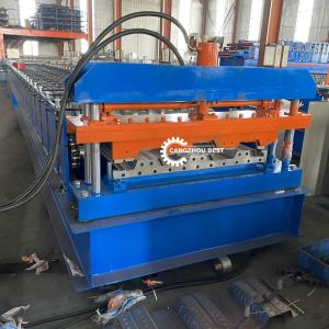 China Construction Material Metal 15kw Floor Deck Roll Forming Machine factory