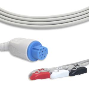 China G3103P 3 Lead AHA Fixed Pinch ECG Patient Cable Compatible Artema factory
