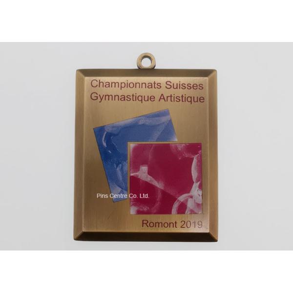 China Olympic Die Struck Enamel Medal With Offset Printing Logo factory