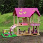 Children ISO9001 Castle Wooden Doll House Toys Dream House