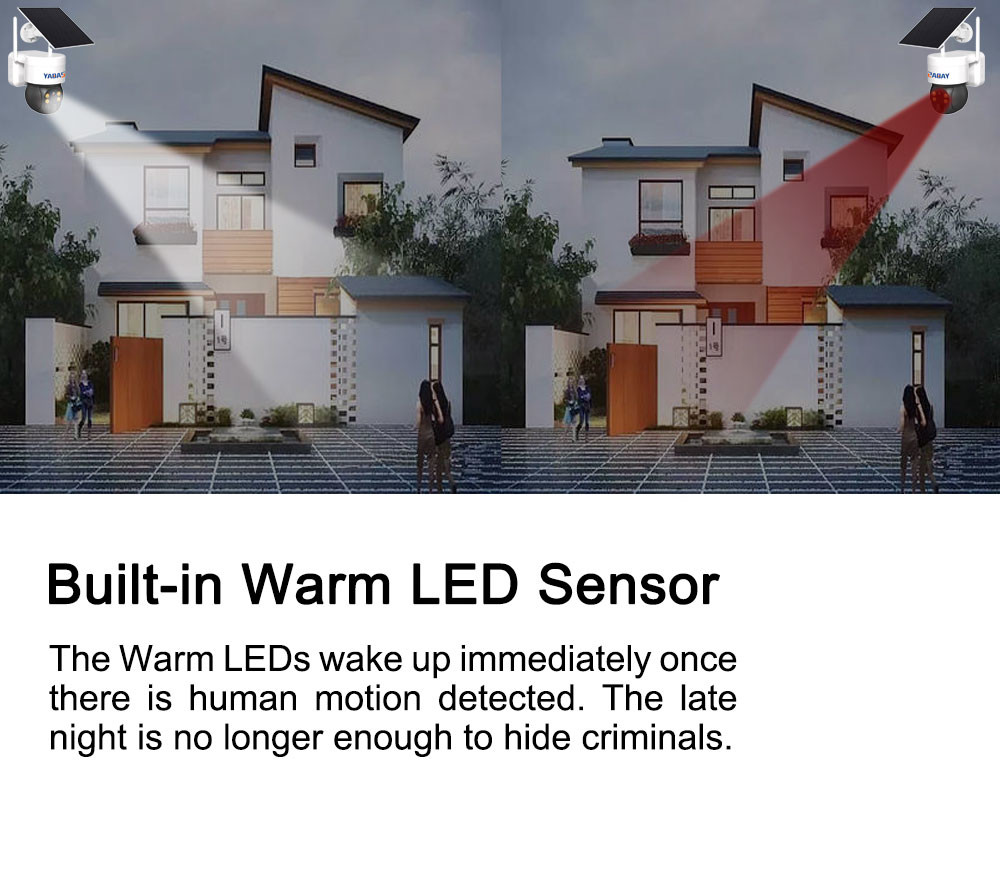 Full Color Night Vision 4G Solar PTZ Camera Starlight Class Lens 3.6mm 0.00001LUX