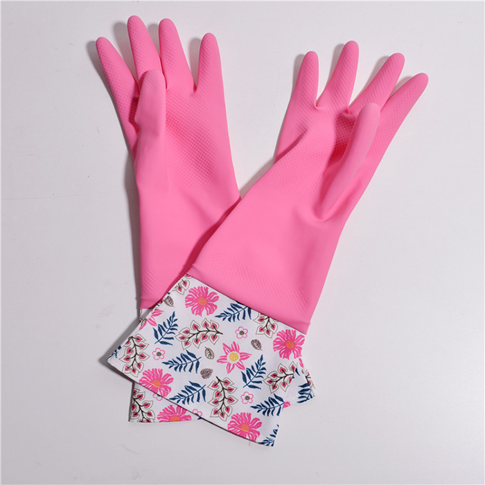 Household Extra Long Sleeve Rubber Gloves For Kitchen Dishwashing