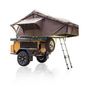 China Waterproof 4x4 4 Person Aluminum Camping Car Soft Shell Rooftop Roof Top Tent With Annex Room factory