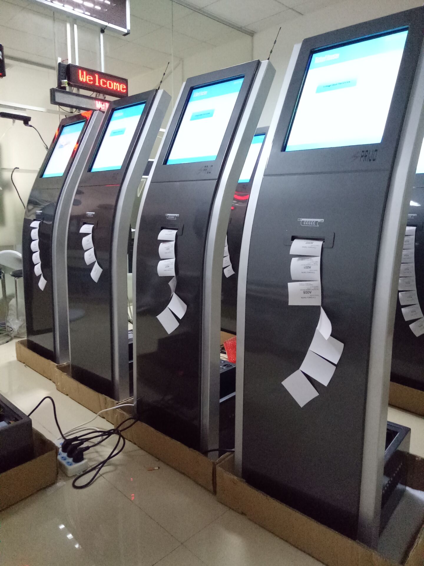 Computerized Token Number Management Queuing System With Ticker Dispenser Machine