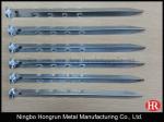 23cm steel ripple tent pegs