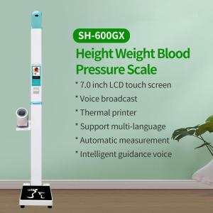 China BMI Weighing Scale With Height Measurement Blood Pressure Testing AC110V factory