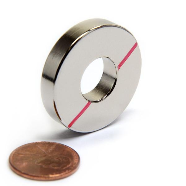 China Kellin Neodymium Magnet Ring N Pole or S Pole Marked Magnetic Ring Magnetized through Thickness factory