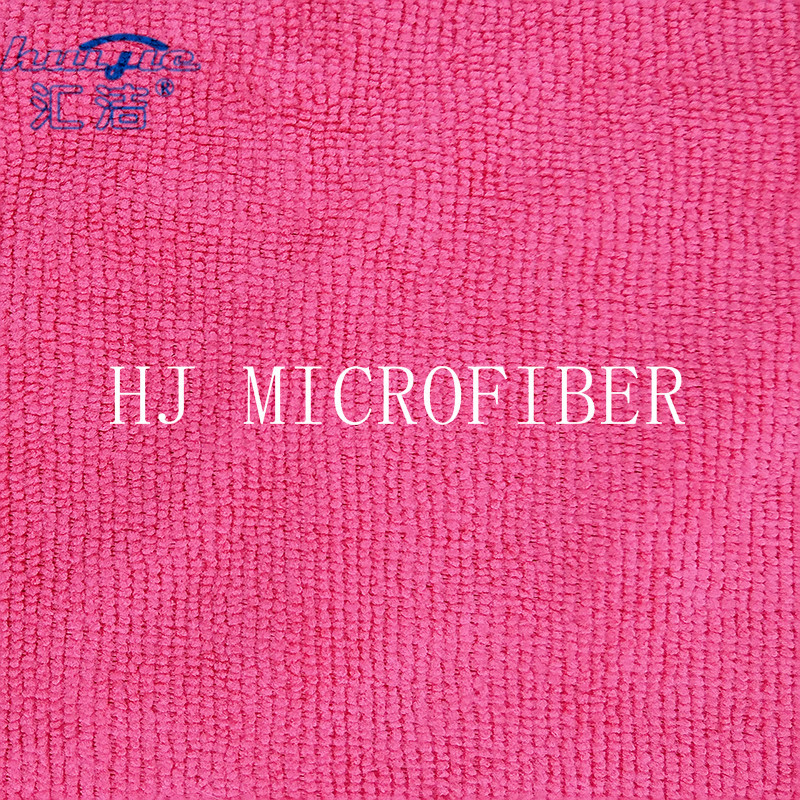 HUIJIE Supplier MIcrofiber Hand Towel Red color Microfiber Cleaning Cloth FOR Home use