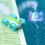 Double Sided Stunt Car Amphibious RC Vehicle for Summer Pool Play Batteries