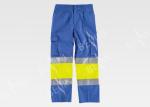 Poly Cotton Mens Outdoor Work Pants / Multi - Pocket Outside Work Clothes