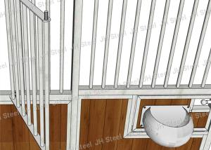 China 4x4m Prefabricated Bamboo Modular Horse Stable Doors factory