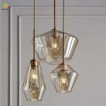 Nordic Simple D30cm Glass Pendant Dining Room Light Bedroom Creative Personality