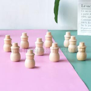 China Unfinished Wood Christmas Tree Snowman, DIY Natural Wooden Xmas Tree for Arts and Crafts Children Graffiti Drawing Tool factory