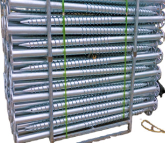 8 Inch Carbon Steel Helix Ground Screws Anchors For Fence Posts