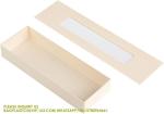 9 OZ Compostable Food Containers, 100 Rectangle Wooden Bento Boxes-With Window