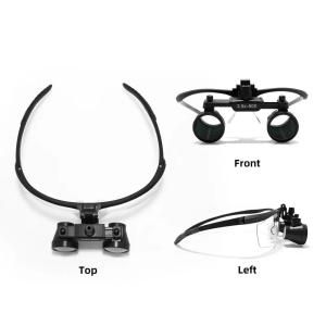 China Double Lens Dental Loupe 2.5/3.5X Magnifying Glass With Led Light Surgical Loupe on sale