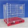 Buy cheap High Strength Wire Mesh Pallet Cages Reusable Metal Mesh Containers from wholesalers