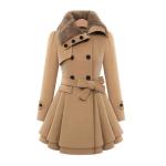 Plus Size Women′s Coats, Autumn Winter Ladies Trench Long Fur Puffer Girls Coat