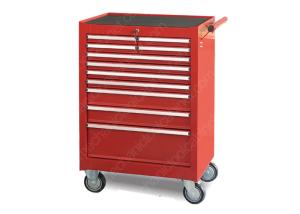 China 27 Inch Mechanic Tool Cabinet Aluminum Drawer Pulls Rolling Wide Storage factory