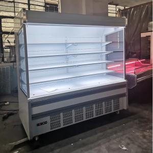 Mini Beverage Fruit And Vegetables Refrigerator Display Racks Open Chiller