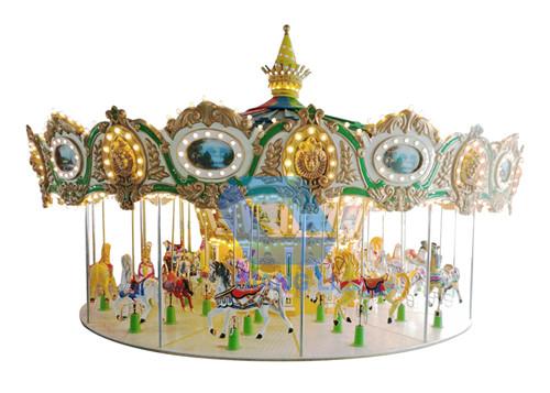 Popular Theme Park Rides Up Driven Musical Merry Go Round Carousel For Children