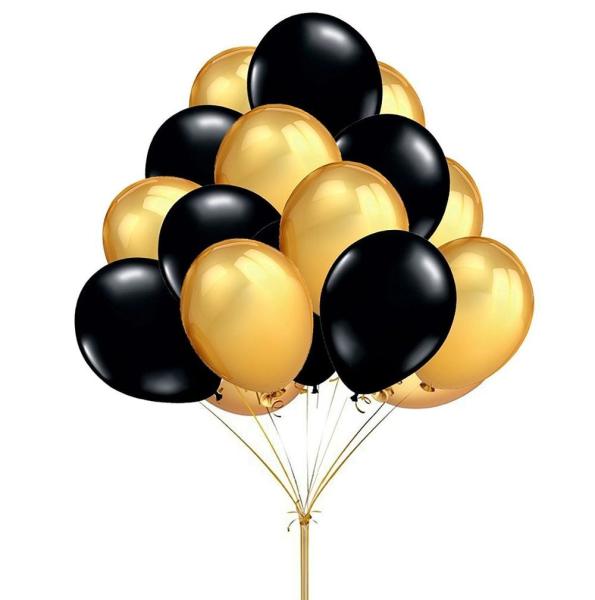 20pcs 12'' Gold Silver Black pink Latex Balloons Happy Birthday Wedding Party