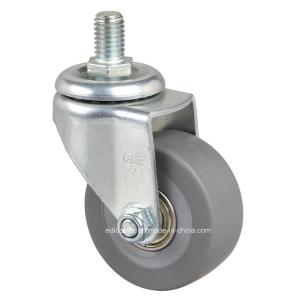 China Edl Mini 2 35kg Threaded Swivel TPE Caster 2632-56 for Heavy Machinery Without Brake on sale
