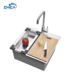 SUS304 stainless steel Single Bowl Kitchen Sinks Handmade House Kitchen Sinks
