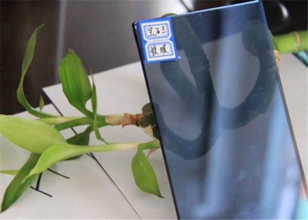 Bulletproof Lake Blue Reflective Glass , Tinted Reflective Glass For Windows and