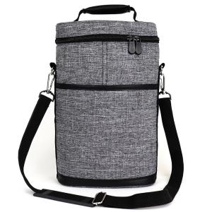 China Premium Insulated Wine Bag Elegant Wine Carrying Tote Extra Protection factory