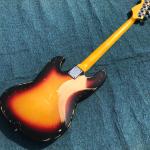 Heavy Relic Jazz Bass Electric Guitar Sunburst Color Alder Body 100% Handmade