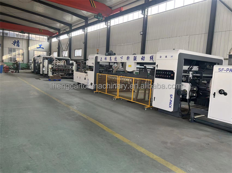 Speed Printer Slotter Die Cutter In One Machine Folder Gluer Carton Box Making Machine