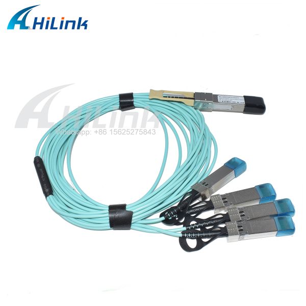 40G to 10G, QSFP+ to 4xSFP+ AOC Breakout Active Optical Cables 1-10M