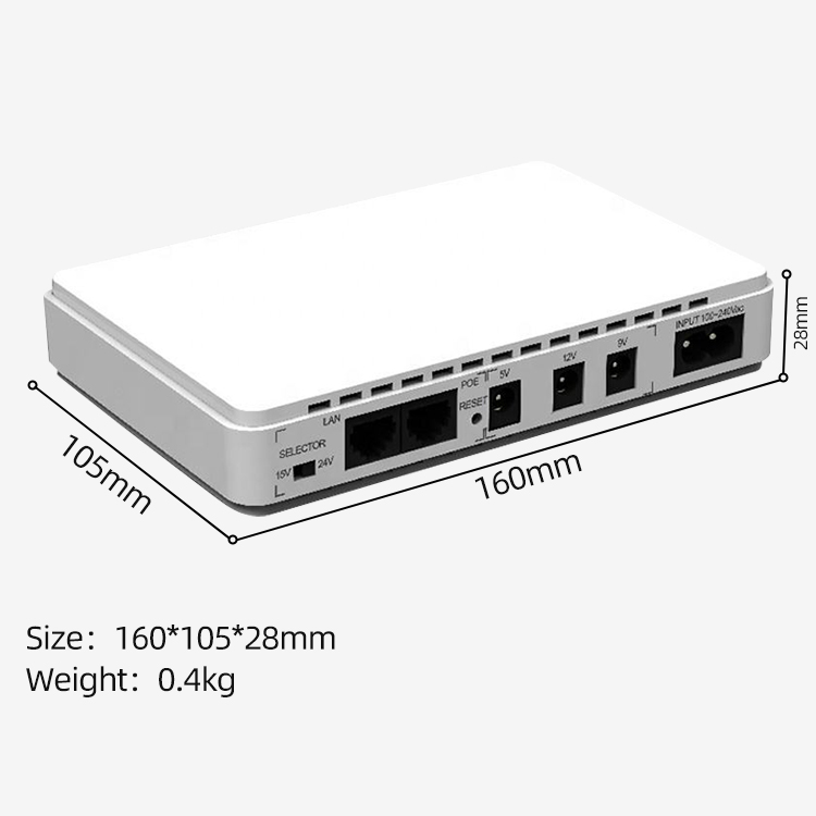 8800mah DC UPS POE Wifi IP Camera Router Power Bank Storage Station for Data Storage