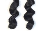 Grade 5A Virgin Peruvian Hair Extensions , Natural Wave Human Hair